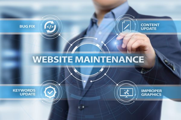 Website maintenance Business Internet Network Technology Concept.